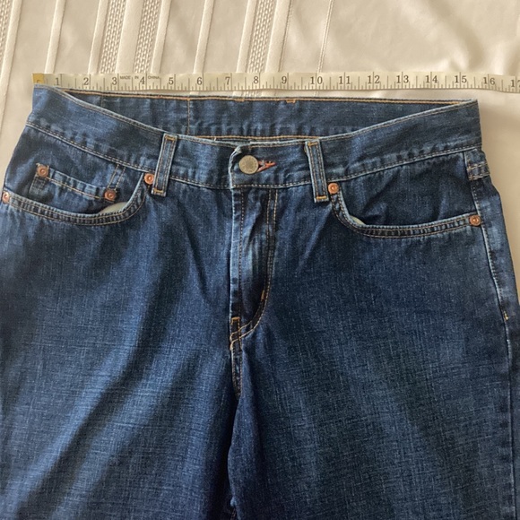 Lucky Brand Dungarees Good Treasures Reverse Tie Die Blue Jeans. Size 12/31. - Picture 2 of 7